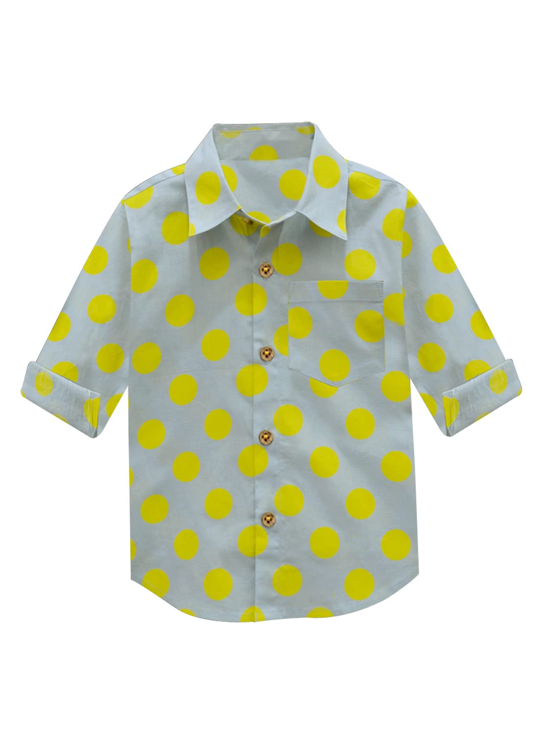 A.T.U.N. (All Things Uber Nice) A.T.U.N. Boys Shirt_Bsht Bmp Bly_5-6Y_Blue-Yellow