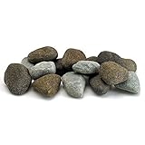 Midwest Hearth Ceramic Lite Stones, 15 Stone Set, Natural Set