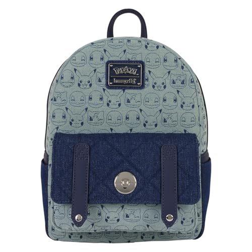 Loungefly Pokémon Faux Denim Mini Backpack