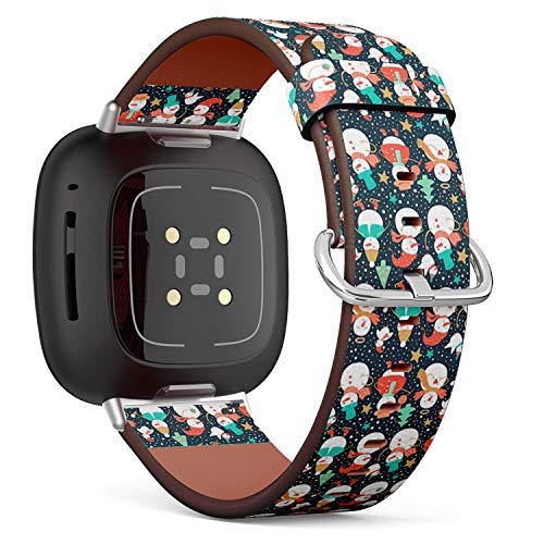 Q-Beans pU[rvoh Fitbit Versa 3Fitbit SenseɑΉ - Holidays Funny Snowman