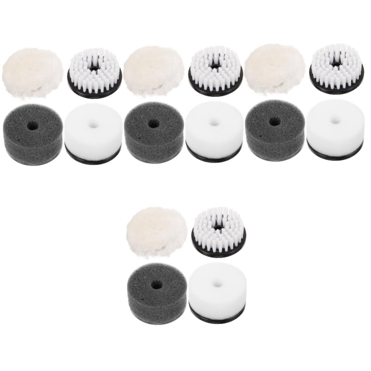 BESPORTBLE Cepillo De Pulido Juego De Cepillos para Quitar El Polvo Aplicador Limpiador De Betún para Zapatos Almohadillas para Pulir Abrillantadores Cuidado 4 Piezas x 4