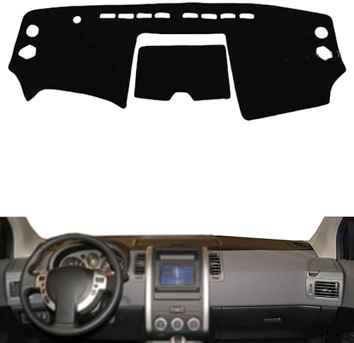 Compatible con Nissan X-Trail 2008-2013 LHD, cubierta de salpicadero de automóvil, cubierta duradera para salpicadero, cubiertas interiores para