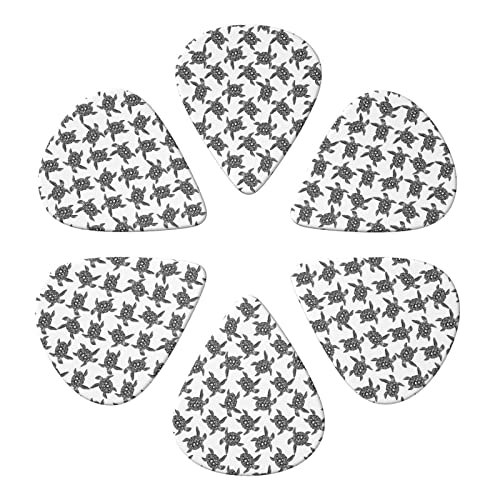 Lot de 6 médiators animaux tortues de mer pour guitare acoustique, guitare électrique, basse, ukulélé – fins, moyens et… - Les Beatles, Paul McCartney, John Lennon, RIngo Starr, George Harrison Lot de 6 médiators animaux tortues de mer pour guitare acoustique, guitare électrique, basse, ukulélé - fins, moyens et… – Image 5