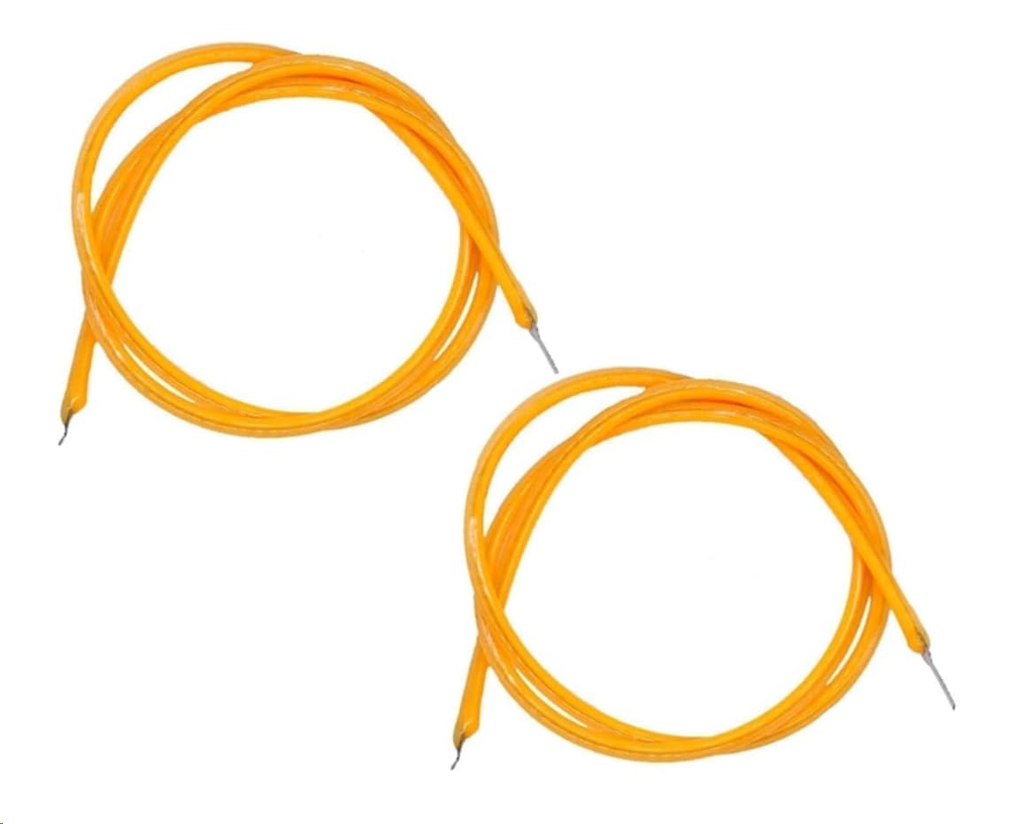 Nlinlin 2Pcs Red 130mm Edison Bulb 3v Cob LED Filament Flexible Lamp Parts, Warm Light Edison Bulb Light Accessories, Flexible Filament, LED Bulbs Accessories