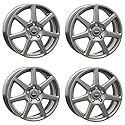4x AUTEC Felgen Alufelgen TALLIN ECE 7.0x17 ET45 5x112 Titansilber kompatibel mit Audi A3 Q2 S3 Q3 TT SQ2 A6