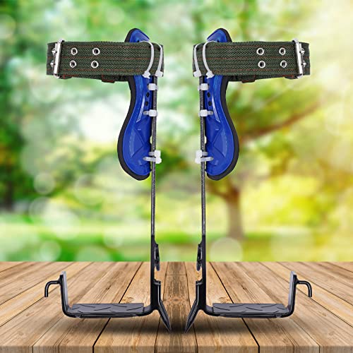 YIYIBYUS Tree Climbing Gear Set,with Adjustable Climbing Belt and Rope, Tree Climbing Spikes for Climbing Trees, Outdoor Jungle Survival
