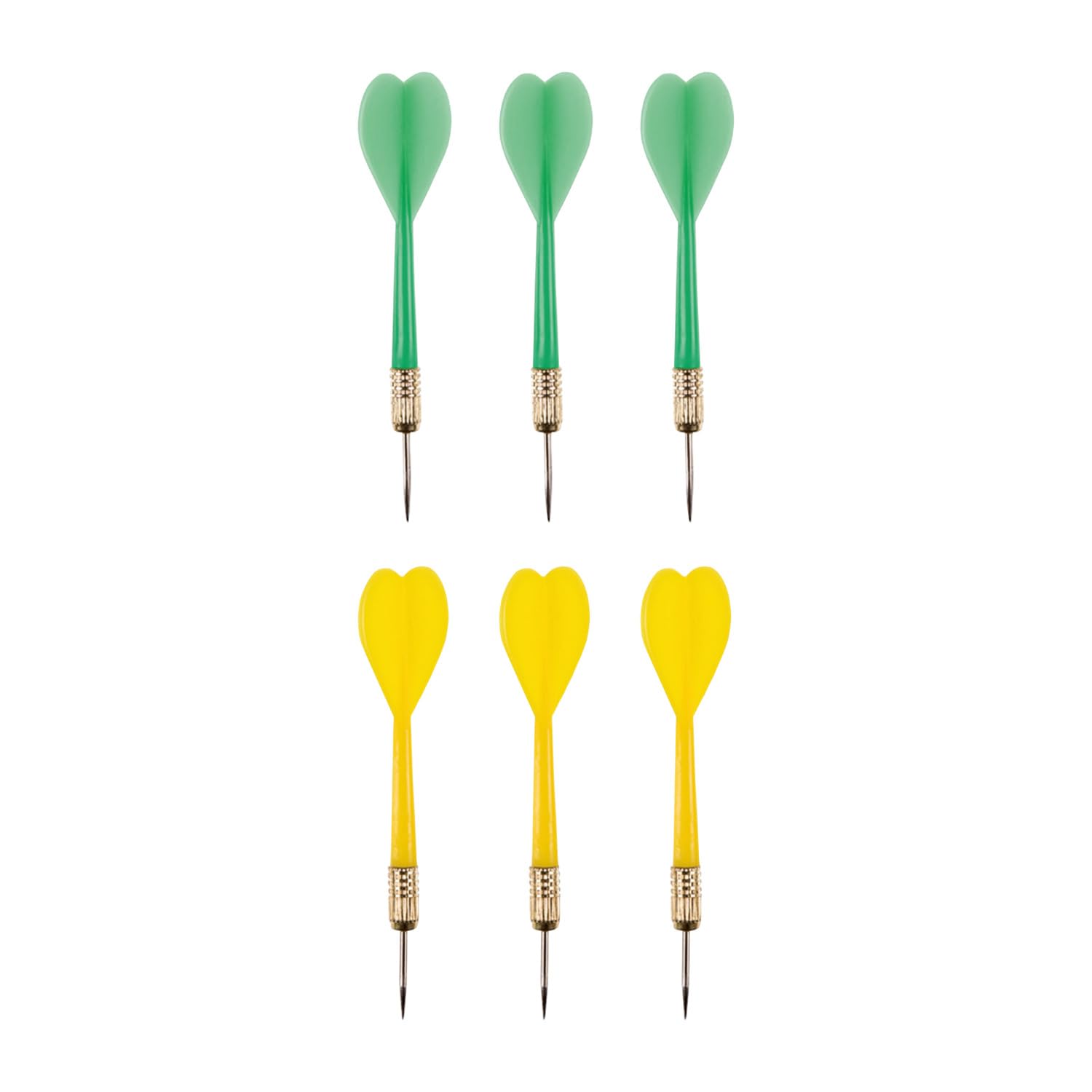 Idena 40375 - Diana para Colgar, Diana con 2 Caras, diámetro 29 cm, Incl. 6 Dardos en Verde y Amarillo e Instrucciones de Juego