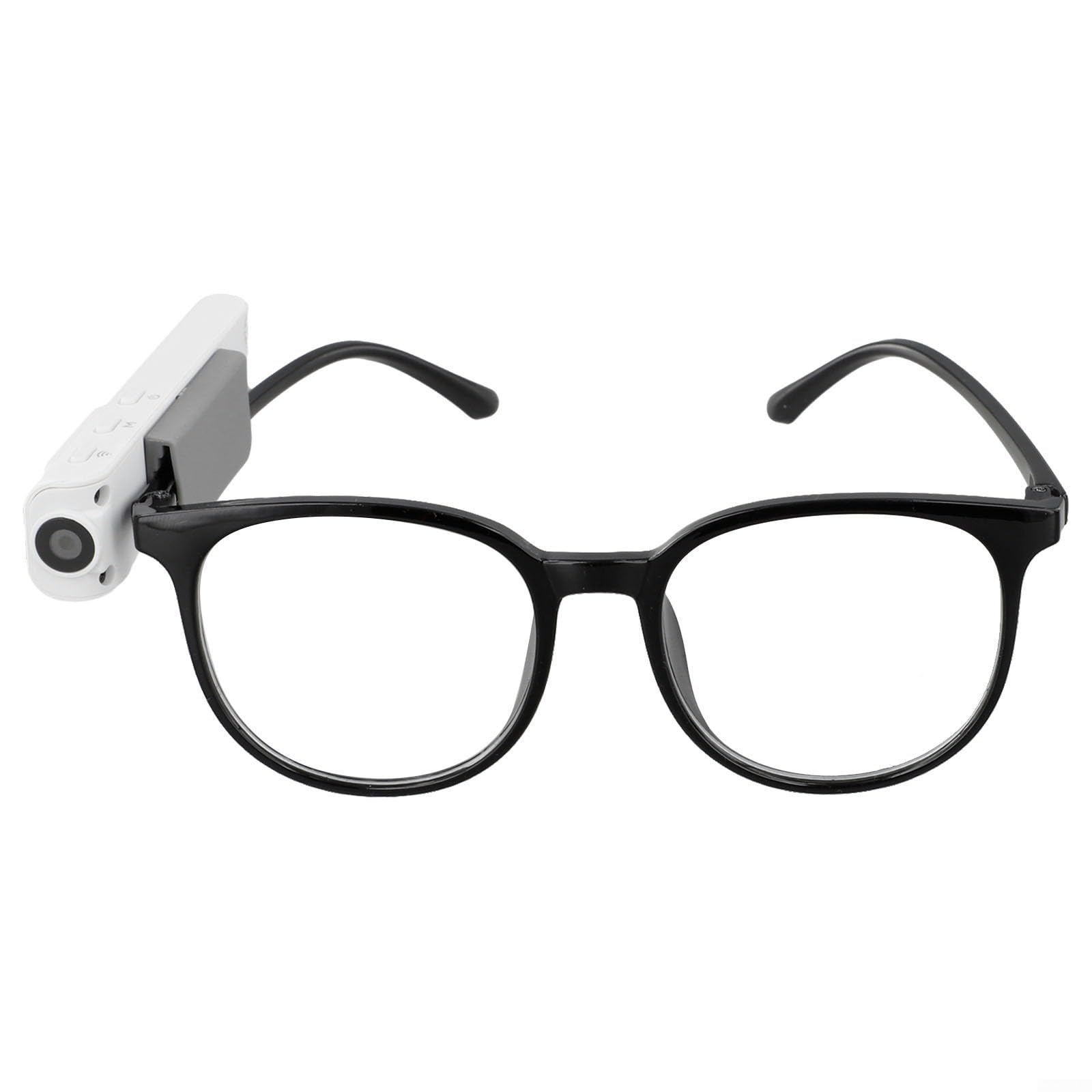 Occhiali video compatti 2K con campo visivo a 110°, funzione loop e display IPS, fotocamera impermeabile indossabile (bianco)