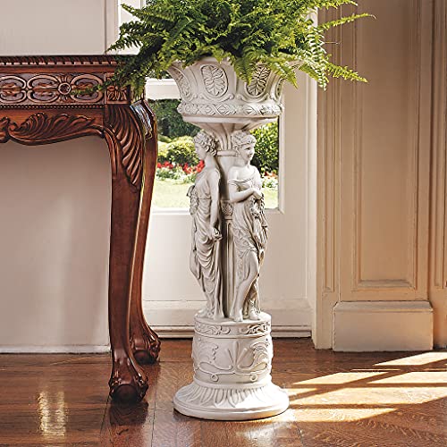 Design Toscano Chatsworth Manor Neoclassical Urn Pedestal Plant Stand