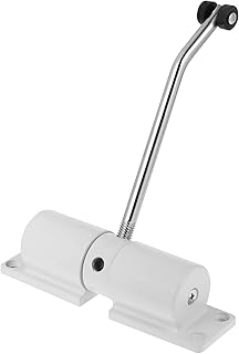 UKCOCO 1 Set Automatic Door Closer Adjustable Heavy Duty Spring Door Closer Hinge Easy to Install Safety Door Closer for Residential Commercial Use White
