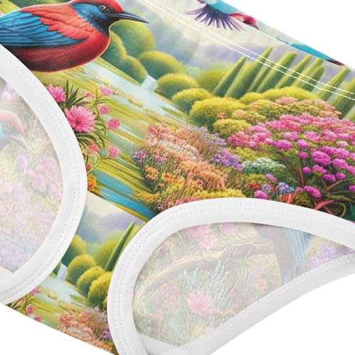 Animal Girls Underwear Toddlers 2t Cotton Little Girl Panties Colorful Birds Flowers Briefs Underpants4