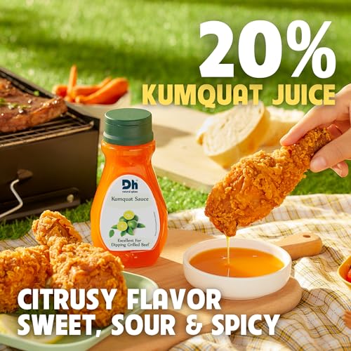 Dh Foods Kumquat Sauce, Kim Quat, Citus Aroma, Mild Sour and Spicy, used as Dipping Sauce for Grilled Meat, any Dish, Salad, 7oz (Pack of 2)