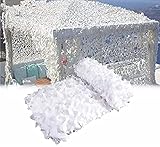 Red de camuflaje blanco de 2 x 4 m, 2 x 6 m, 2 x 10 m, 3 x 5 m, 3 x 8 m, 3 x 10 m, tela Oxford, red de carga para decoración de fondo, lona de camuflaje