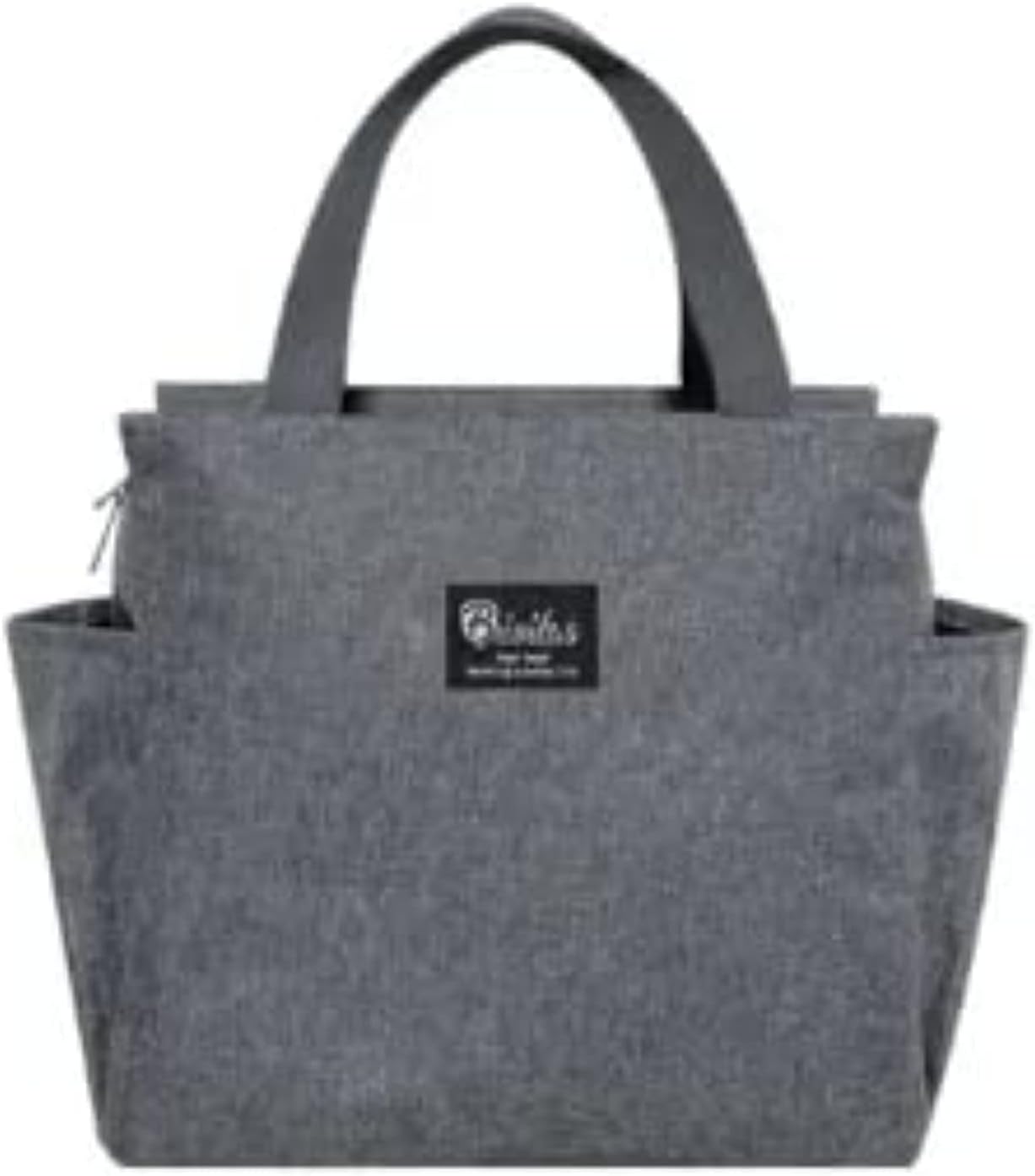 Insulated lunch bag for adults, both men and women | Ideal for use in office, school, college, beach, picnic, and hiking | easy to carry and leakproof (Grey)