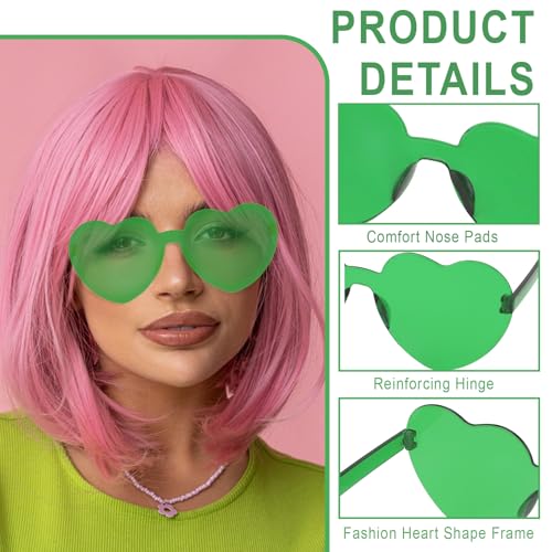 Image of Heart Sunglasses 12 /18 /24 Pcs Heart Shaped Glasses for Women Cute Funny Party Glasses Party Favors Accessories