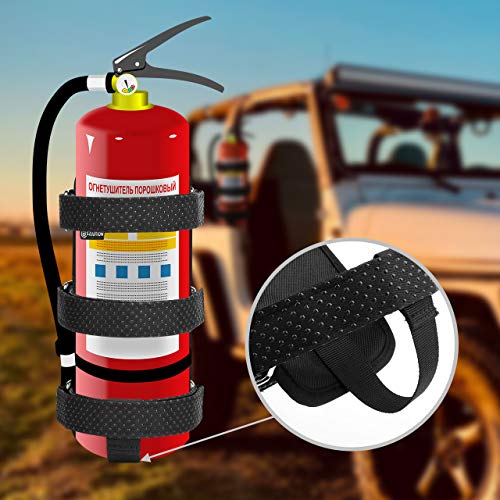 CaSZLUTION Adjustable Fire Extinguisher Mount Holder Bracket Car Trunk Holder for Jeep and SUV vehicle