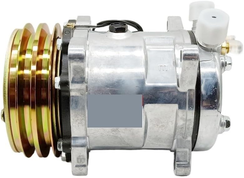 Ac air conditioning conditioner compressor 2 Grooves 12V / 24v Tractor Excavator Heavy Duty Truck Compatible With sd508 sanden 508(12V R134a)