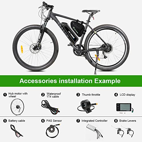 E-Bike-Nachrüstsatz YOSE POWER E-Bike Conversion Kit 36V350W