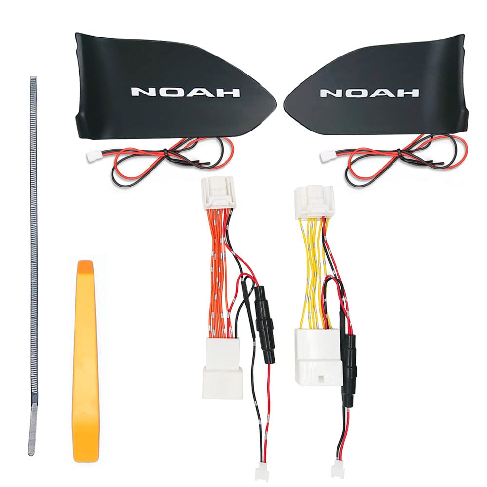 90mm LEDライトセット ブラック 配線付き エンラージ商事 NOAH 90系 LEDイルミネーション9色