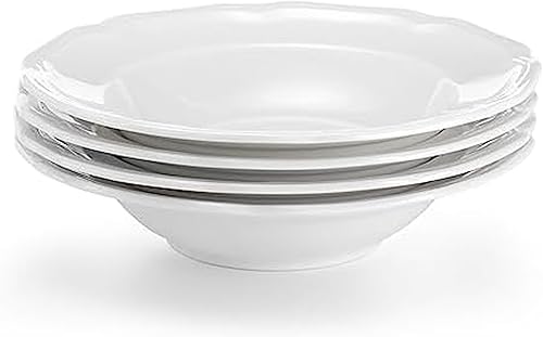 Miniatura 5 de Mikasa Plato de pan y mantequilla blanco antiguo, juego de 4