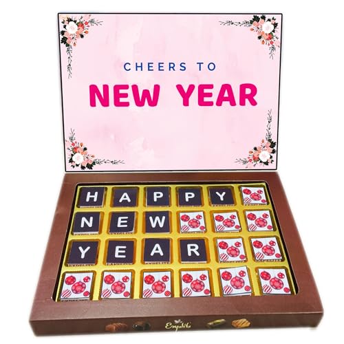Image of Expelite Mery Christams And New Year Chocolate Gift For Friend - 24 PC Happy Near Year Gift for Employees