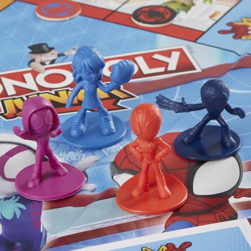 Monopoly Junior: Marvel Spidey and His Amazing Friends Edition Board Game for Kids Ages 5+, with Artwork from The Animated Series, Kids Board Games (Amazon Exclusive) - Image 7