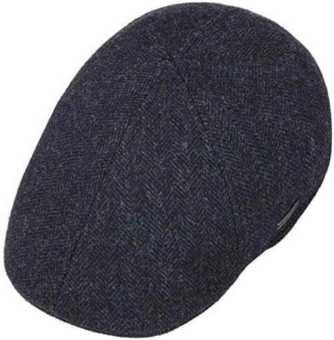 Stetson Texas Classic Wool Pet Heren - Made in the EU wintercap met klep wollen cap voering voor Herfst/Winter - XL (60-61 cm) donkergrijs