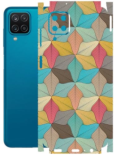 Image of AtOdds - Full Body Back Screen Guard Protector Film - Lamination Wrap Skin Sticker Compatible with Samsung Galaxy A12 | Scratchproof Matte Finish (Autumn)