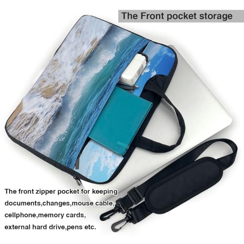 Bolsa de transporte para computadora de 15.6 maletín portátil antichoque playa 5