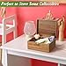 DRASTAR Wooden Keepsake Box, Large Acacia storage box with a Hinged Lid, Memory treasure box for Crafts and Photo Storage