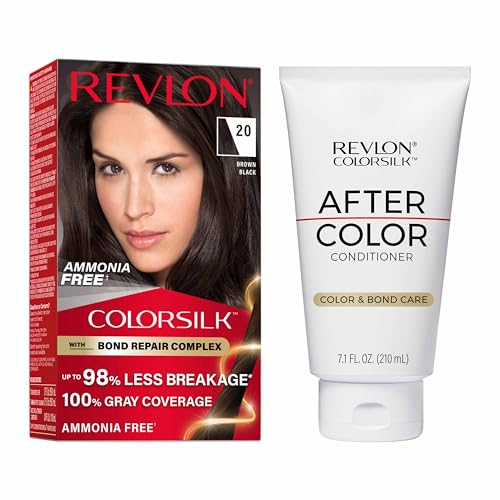Revlon ColorSilk con Complejo Reparador Combo 20 Negro Marrón, 2 uds miniatura 1