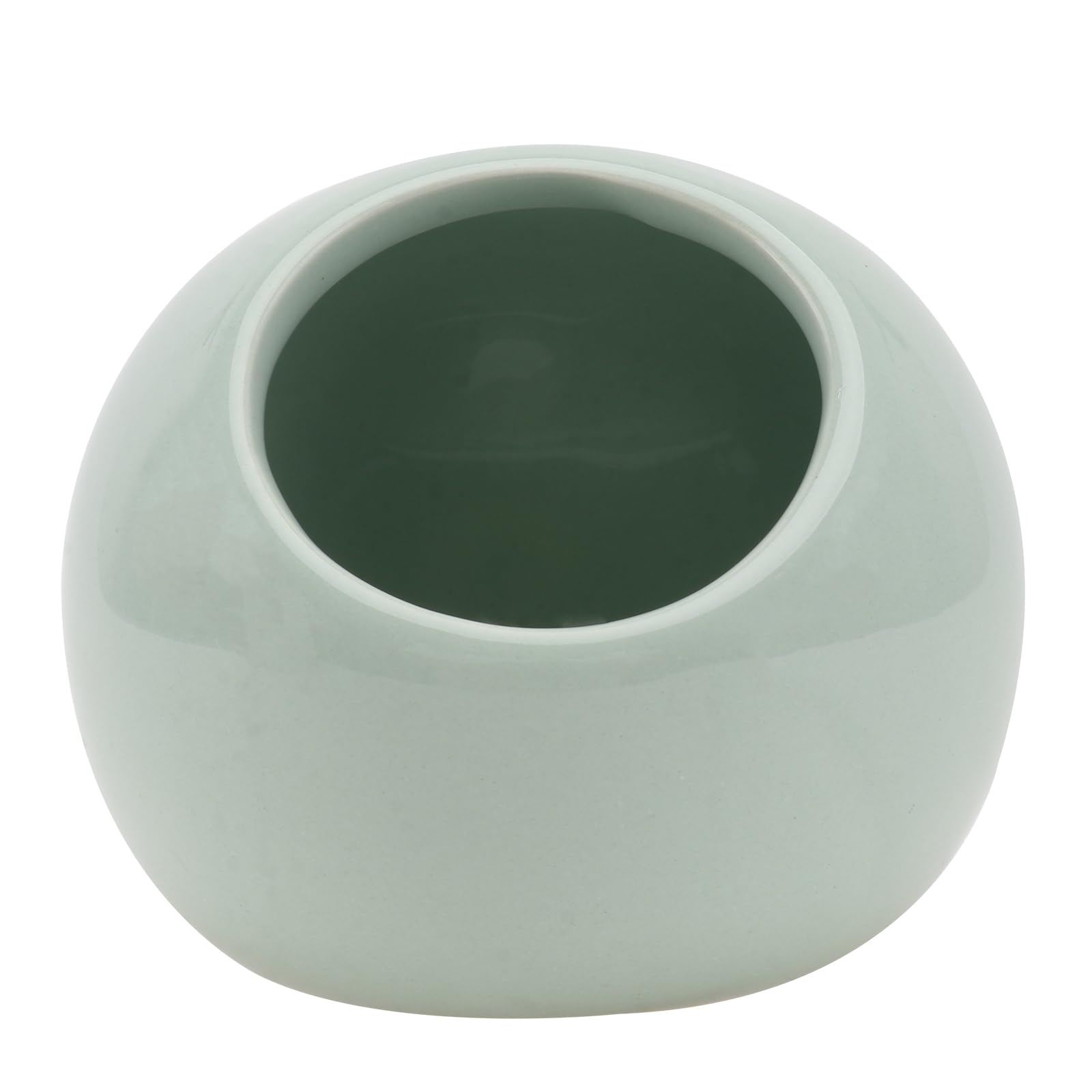 iplusmile Inodoro para hámster, casa de cerámica, para hámster, nido, pequeño animal, cerámica, túnel de refrigeración de verano, cama para hámster (verde claro), juguete para hámster