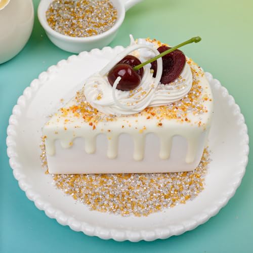 Image of Gold Silver White Sanding Sugar Sprinkles Mix, 4.6 oz Edible Sparkling Sugar Crystals for Baking Topping, Cupcakes, Cookies, Ice Cream & Cake Decorating, Wedding Graduation Party Christmas Supplies
