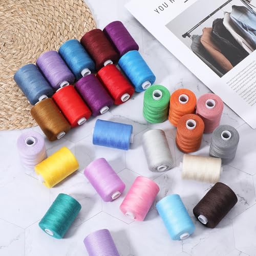 Hilo de coser poliéster 42 colores 1000 yardas miniatura 5