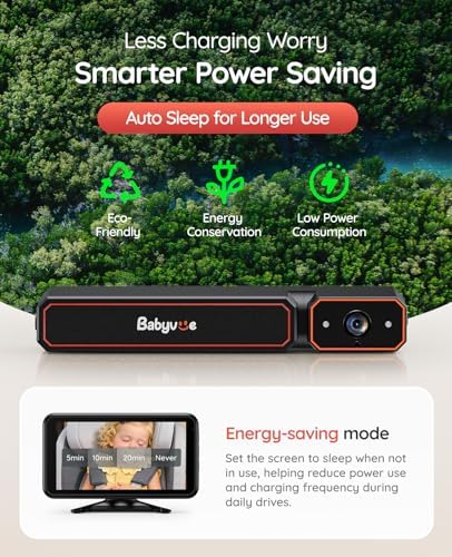 Babyvue Wireless Baby Car Camera, 5.2" Display Car Baby Monitor — view 6