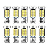 UHANBUT 10PCS 194 LED Light Bulb, T10 168 W5W 2825 LED Reading Bulb with 24-SMD 3014 Chipsets, Bright 6000K Car License Plate Lamp Bulbs for Car Interior Dome/Courtesy/Trunk Light (White)