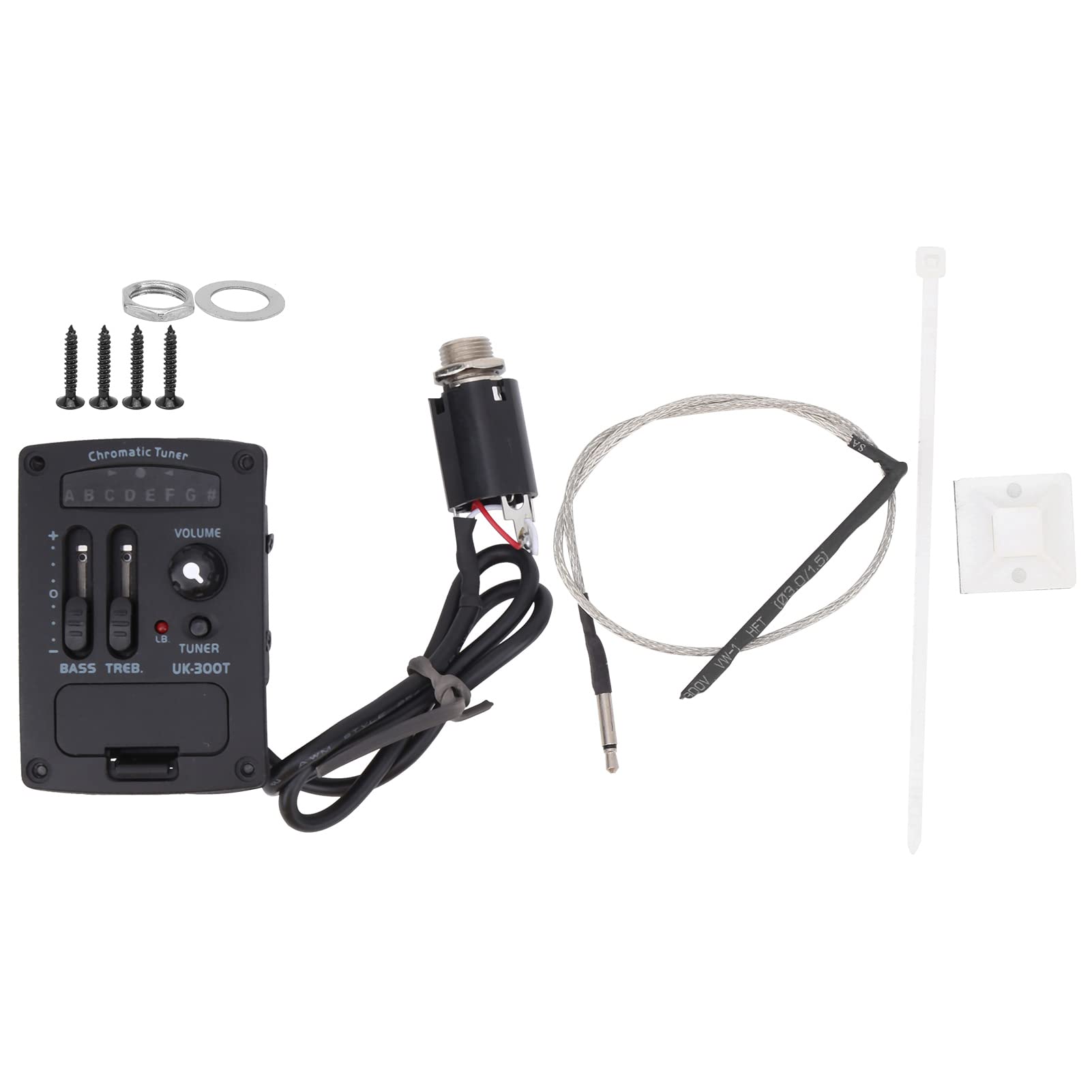 Ukulele Accessori, 2 Band EQ Amplificatore Equalizzatore Preamplificatore Pickup, for Ritiro, Pratica, In Registrazione
