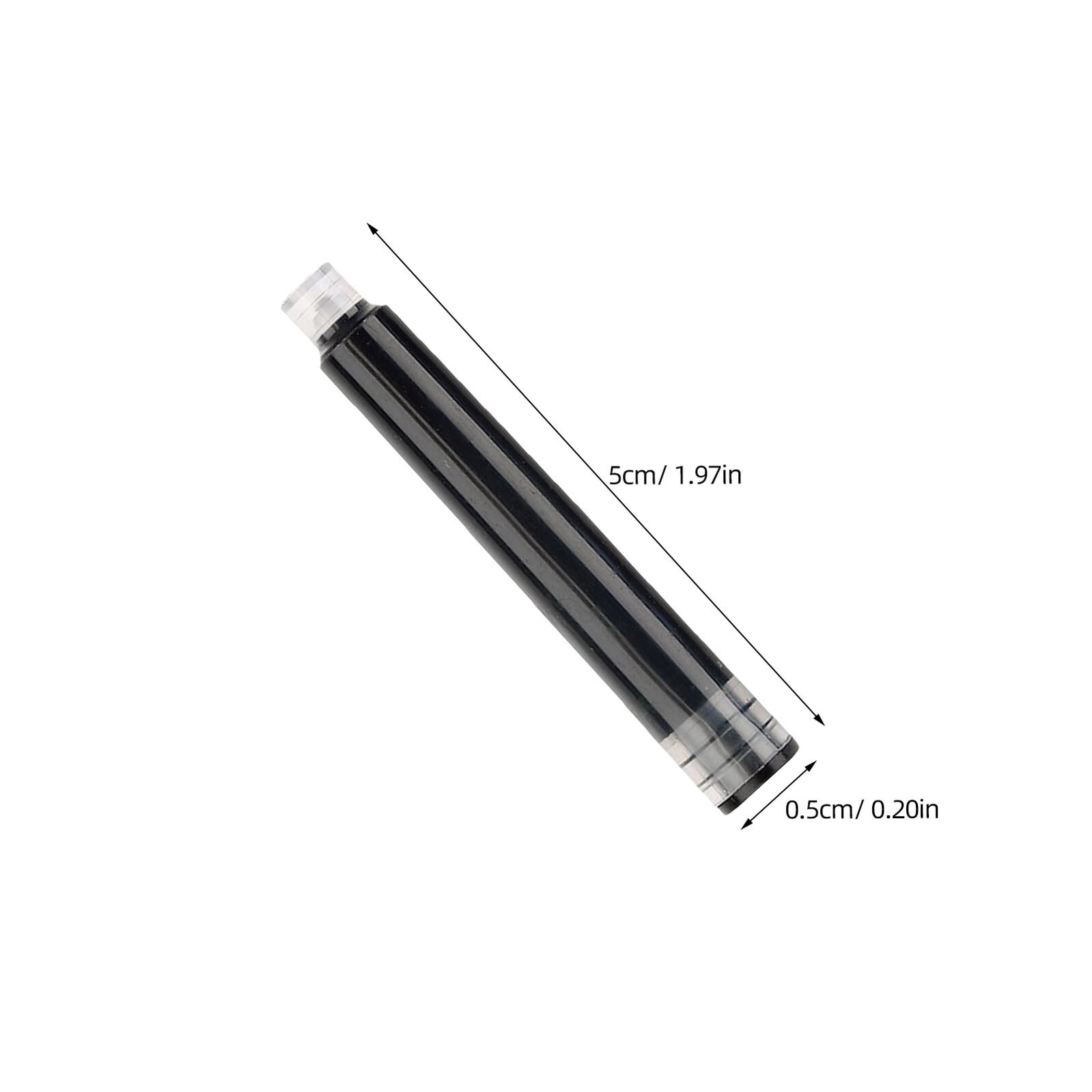 450 Pezzi Plastico Penna Stilografica per di Inchiostro da 3,4 Mm, Capacità Sufficiente Ricarica Stabile per Calligrafia ed Esami