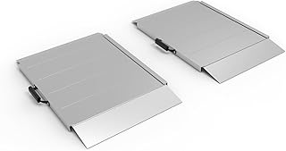 EZ Access Traverse Portable Storage Ramp - Heavy Duty Aluminum Portable Shed Ramp for Riding Mower, ATV, Motorcycle, Lawn Tractor - Weather Resistant & Anti-Slip - Made in USA (18" x 3" Pair)