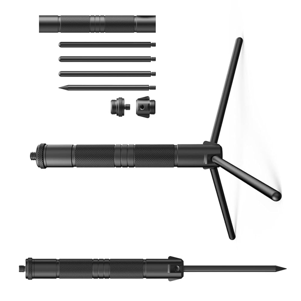 進化系　ペグ式　アルミ三脚　1/4ネジ　スマホ　ホルダー　ランタンスタンド　軽量 進化系 ペグ式 アルミ三脚 1/4ネジ スマホ ホルダー ランタン