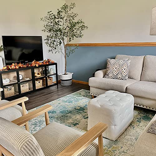 Phimos 7Ft Artificial Olive Tree (82") Tall Fake Potted Olive Tree With Planter Large Faux Olive Branches And Fruits Artificial Tree For Modern Home Office Living Room Floor Decor Indoor #TOP4