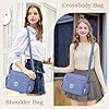 JUYANO Sac Bandoulière Femme Grand, Sac à Main en Nylon Imperméable avec Multipoches, Messenger Bag Léger et Ajustable pour Sorties Shopping Voyages Travail #2