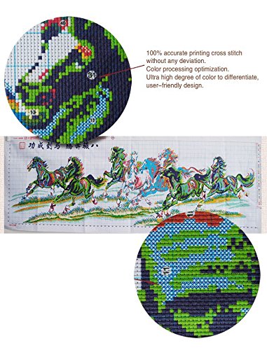 Joyautum 4 Chinese Beauty Cotton People Needlework,Cross Stitch,Sets For Embroidery Kits,Precise Printed Pattern Counted Cross-Stitching Diy Handmade #TOP4