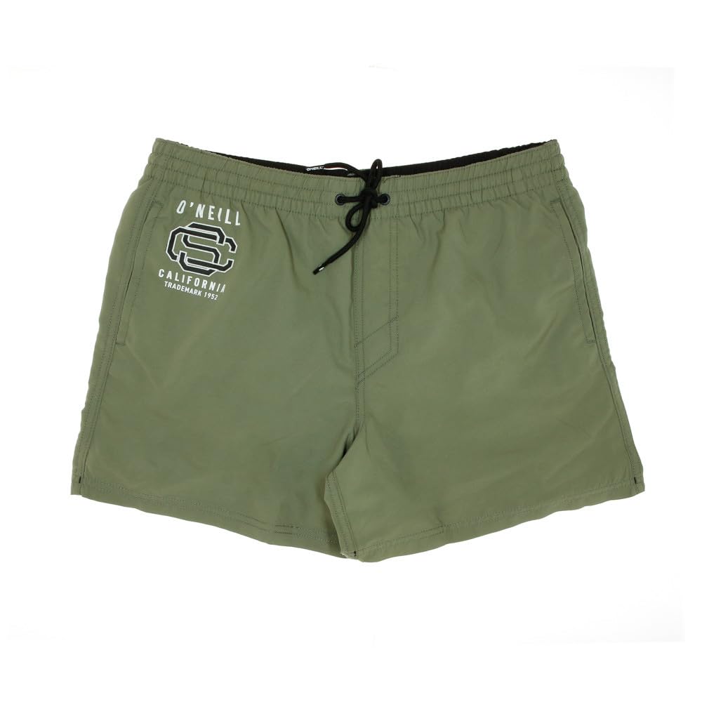 O'Neill Pantalón corto de baño, color caqui para hombre