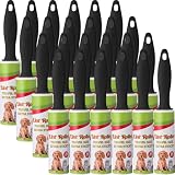 Hushee 24 Pcs Mini Lint Roller for Travel Small Lint Removers Bulk for Pet Hair and Clothes Small Size Removers Portable Sticky Removing Tool for Cleaning Furniture Dog Car Seat