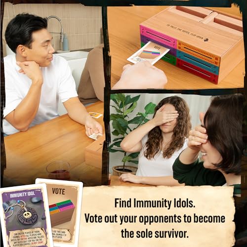 Image of Exploding Kittens Survivor: The Tribe Has Spoken 3-6 Players - Ages 8+ - 30 Minutes to Play - Official Card Game for Survivor Fans - Family Game Night, Card Game