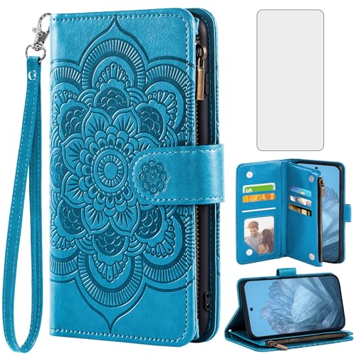 Coque cuir Google Pixel 9 Asuwish protection premium à clapet et verre blindé