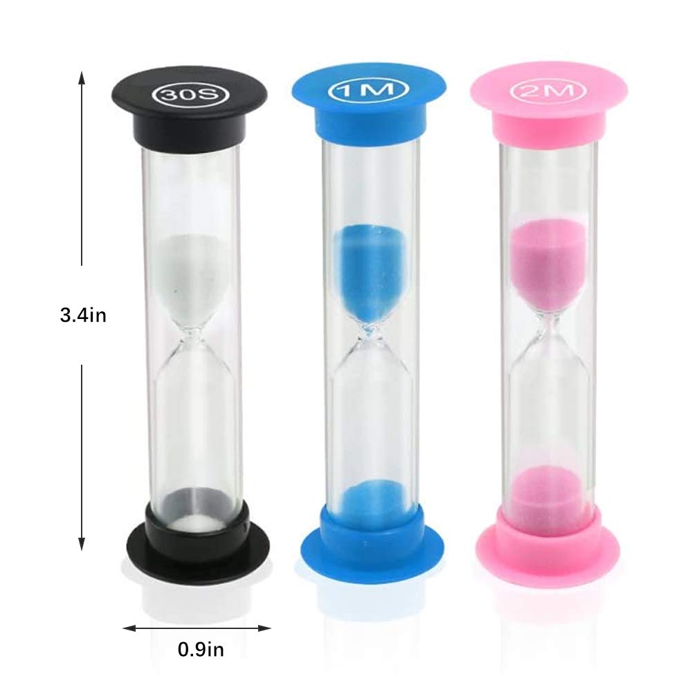 Set 12 Clessidre Colorate Elinala – Timer Da 30s, 1, 2, 3, 5, 10 Minuti Per Giochi E Cucina - 4