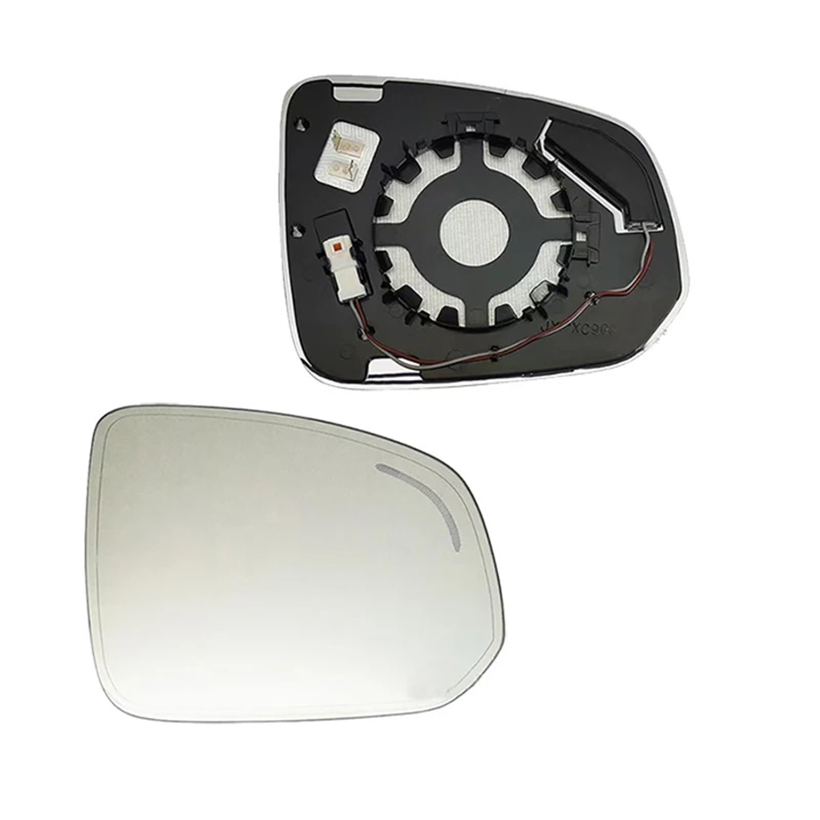 Lusterka martwego punktu w samochodzie Pasuje do Volvo XC60 V90 2018-2023 samochód martwy punkt podgrzewane lusterko wsteczne pomocniczy(A pair blind spot)
