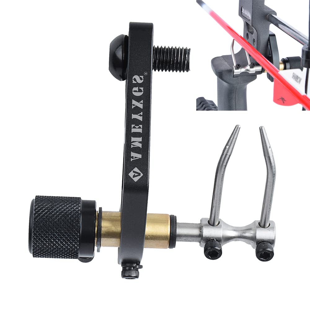 SHARROW Archery Adjustable Arrow Rest Arrow Launcher Rest Drop Away Arrow Rest Quiktune Arrow Rest for Recurve Bow Compound Bow Hunting Target Black Right Hand (Right)